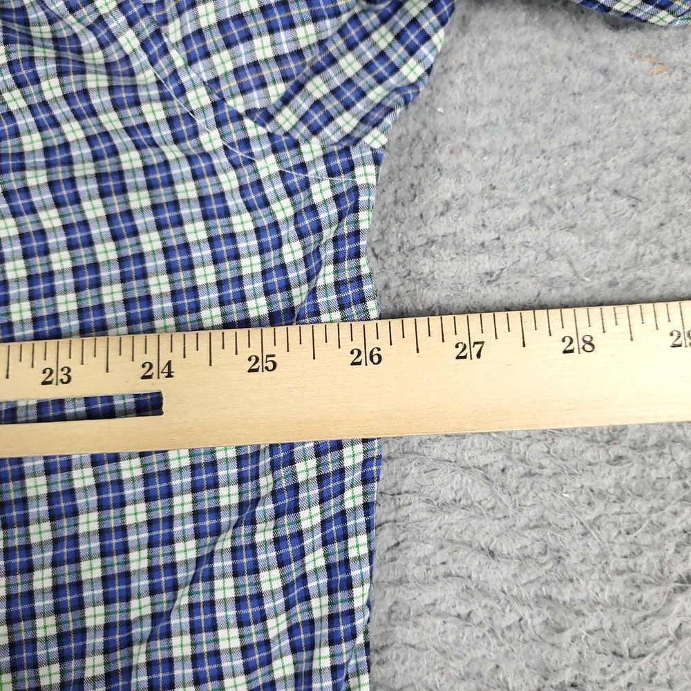Tommy Hilfiger Shirt Mens XL Blue Plaid Casual Button Up Long Sleeve - Picture 6 of 7